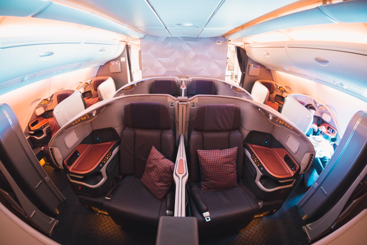 Singapore Airlines Airbus A380 new business class cabin