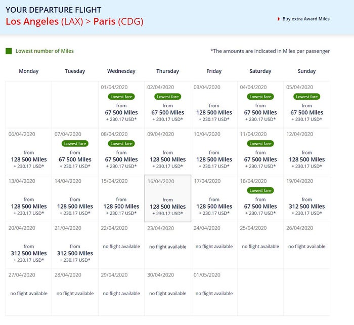 Air France Search Results