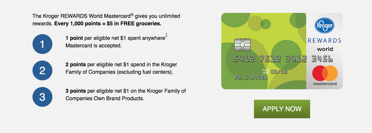 Apply for Kroger REWARDS® World Mastercard®