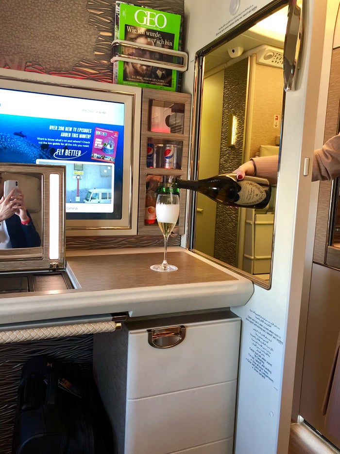 Emirates First Class Game Changer - Service Hatch