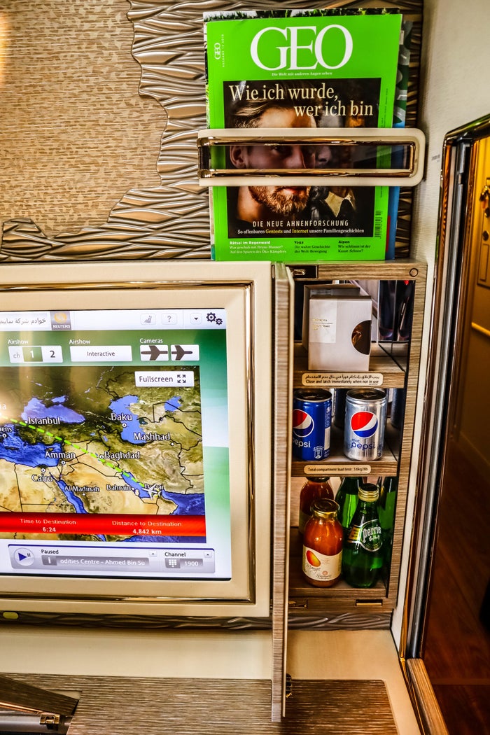 Emirates First Class game Changer - Minibar