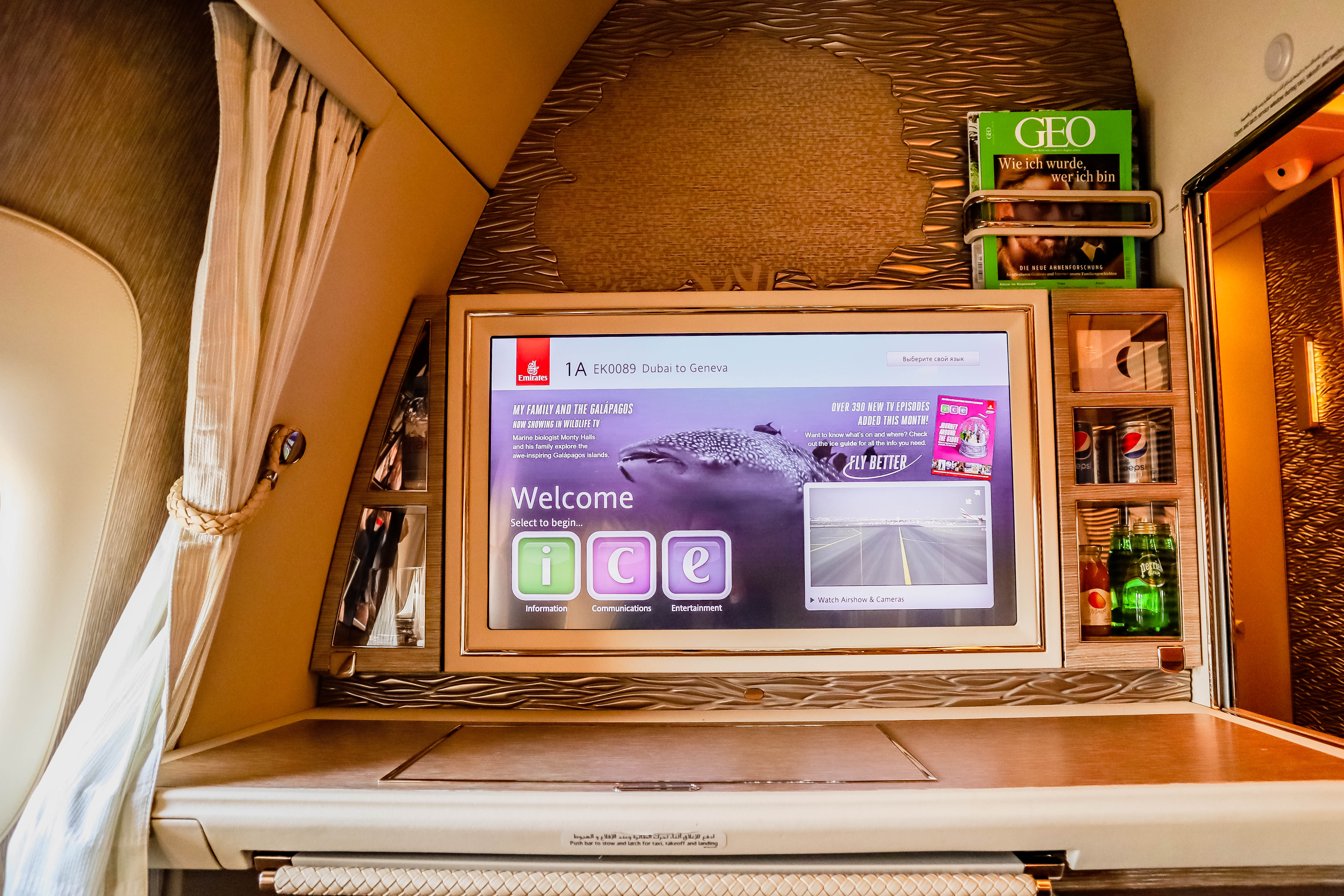 Emirates First Class Game Changer - Suite 1A