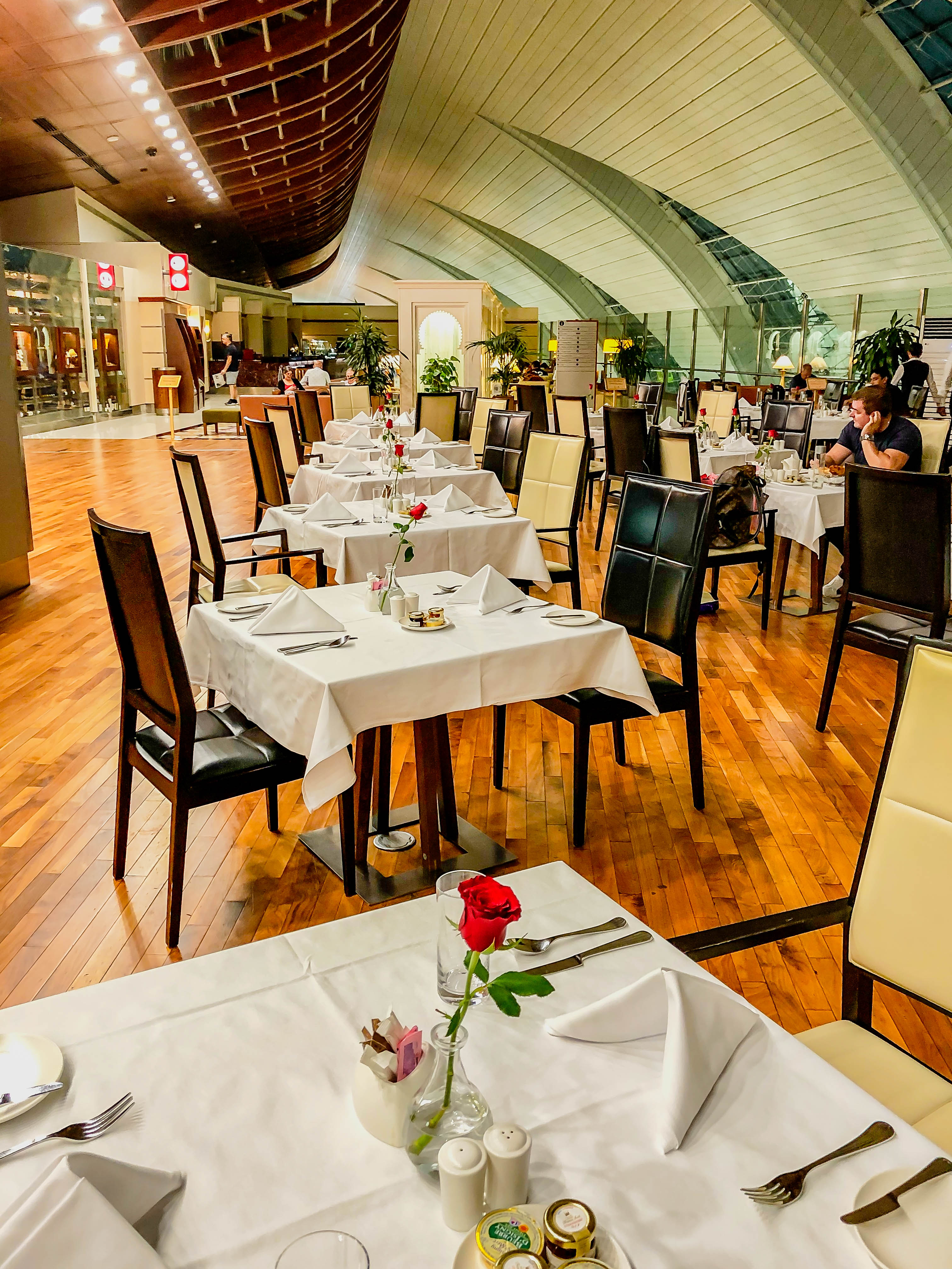 Emirates First Class Lounge - Dining Area