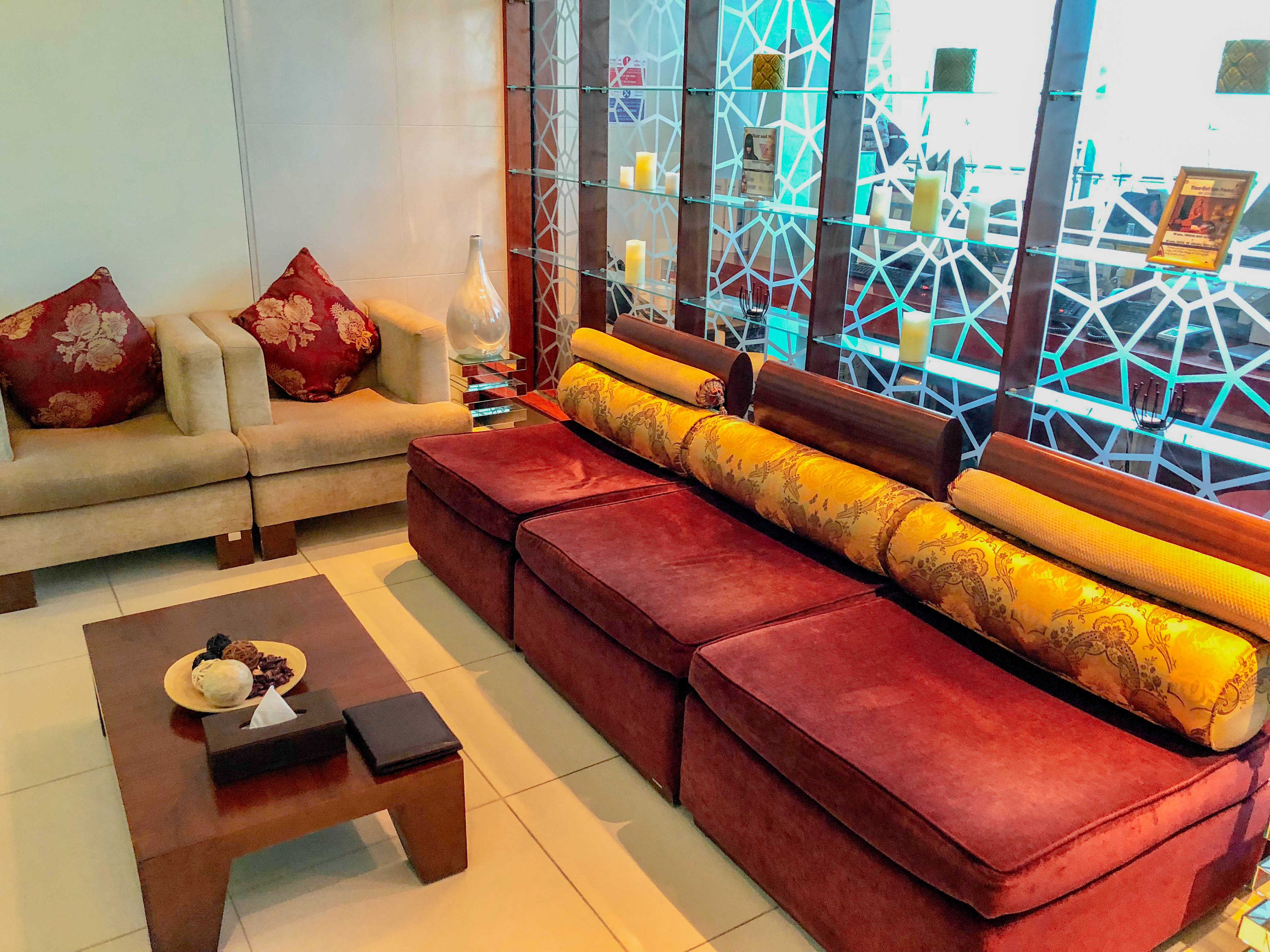 Emirates First Class Lounge - Spa Reception