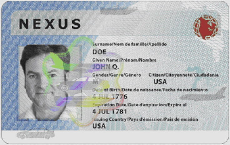 nexus disabled travel pass