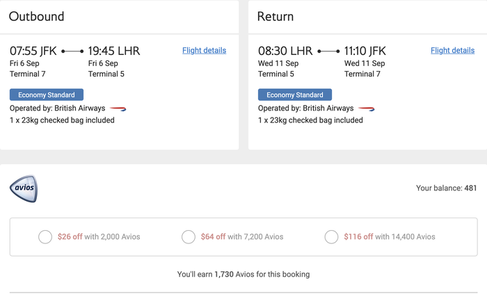 Take a discount off your British Airways flight with Avios Take a discount off your British Airways flight with Avios
