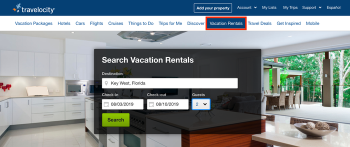 Travelocity Vacation Rentals