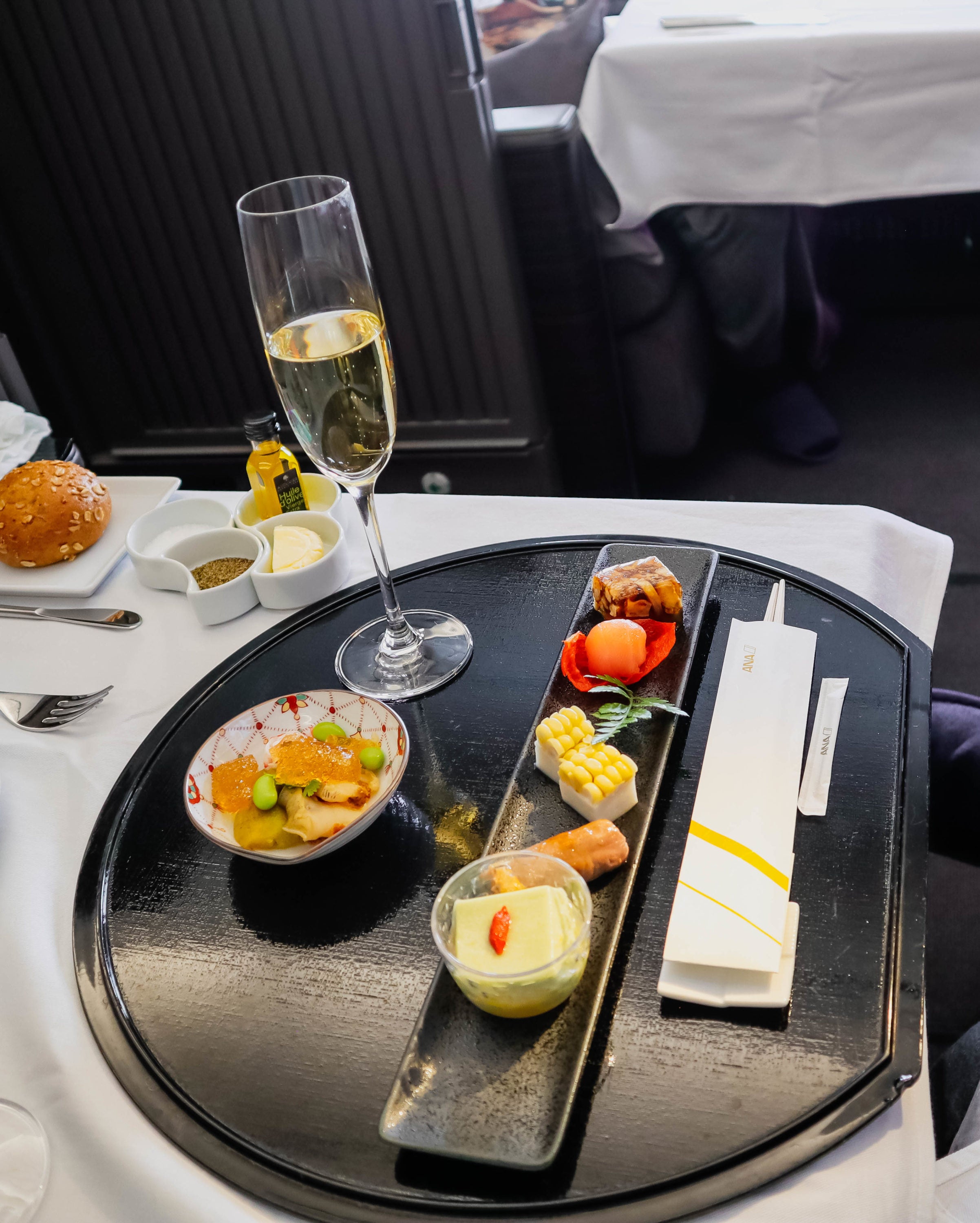 ANA A380 First Class; Sakizuke and Zensai