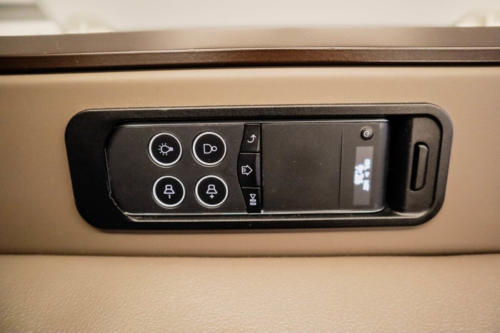 ANA A380 First Class; IFE Control