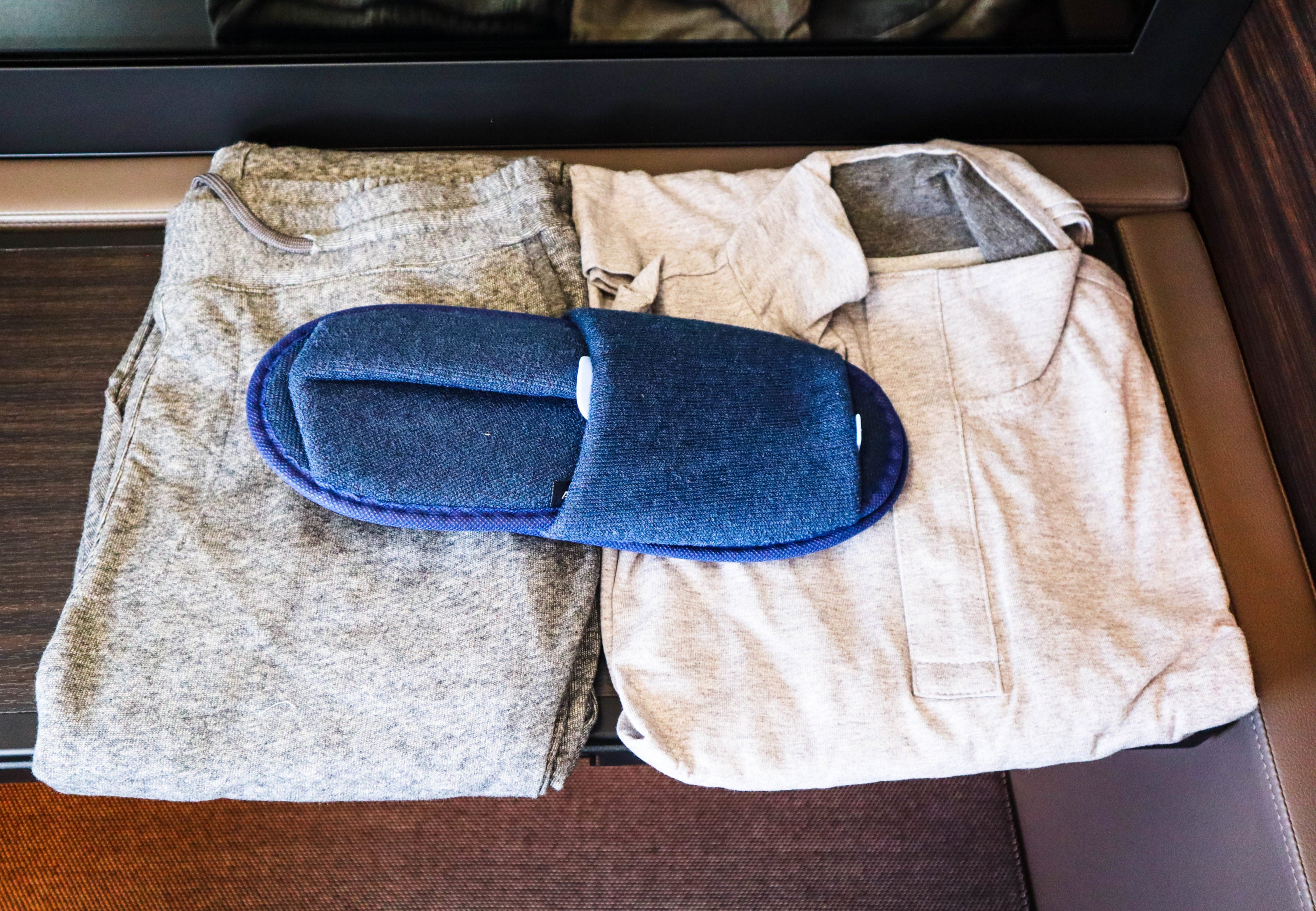 ANA A380 First Class; Pajamas