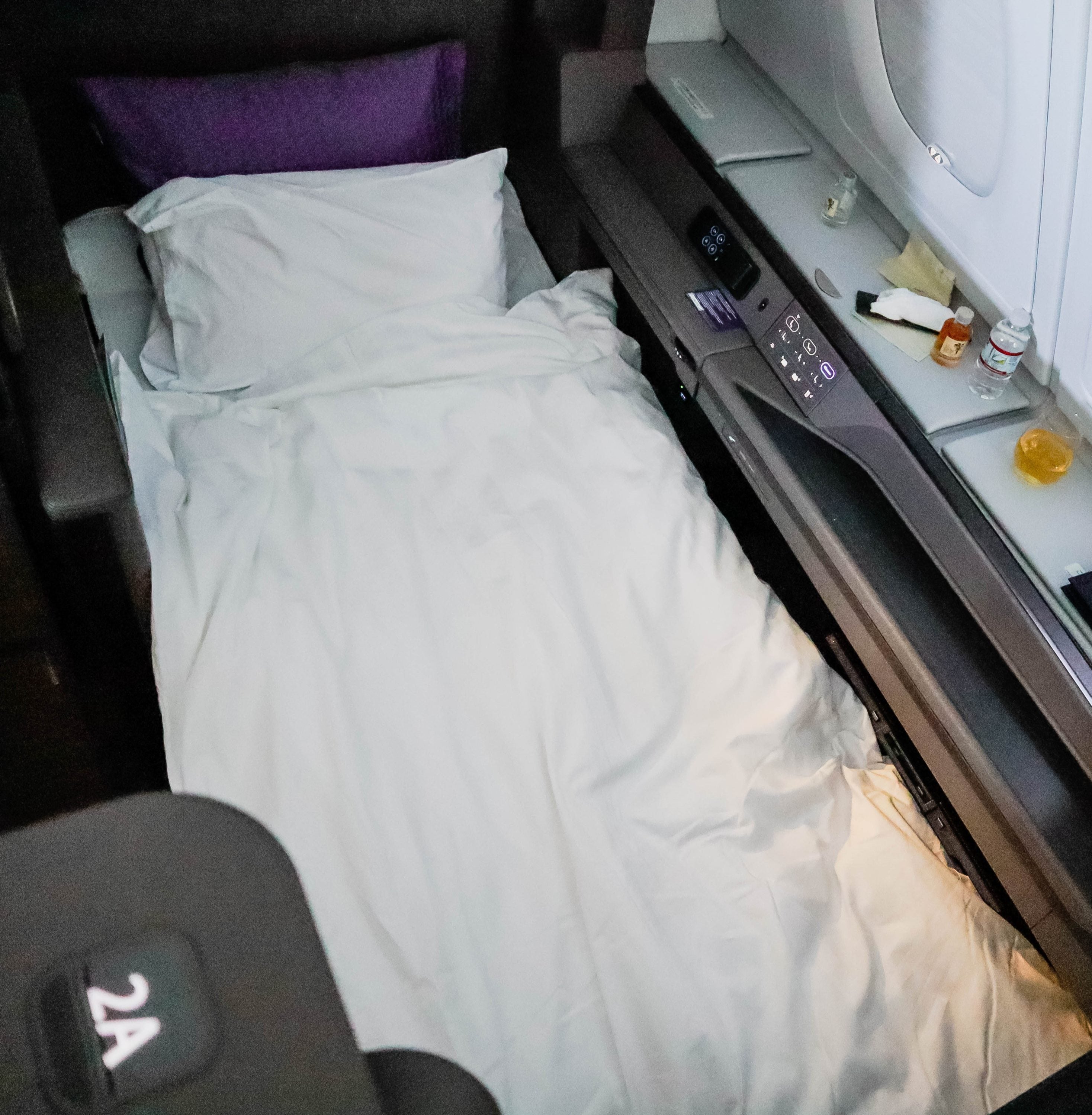 ANA A380 First Class; Bedding