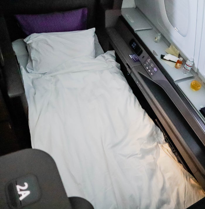 ANA A380 First Class; Bedding