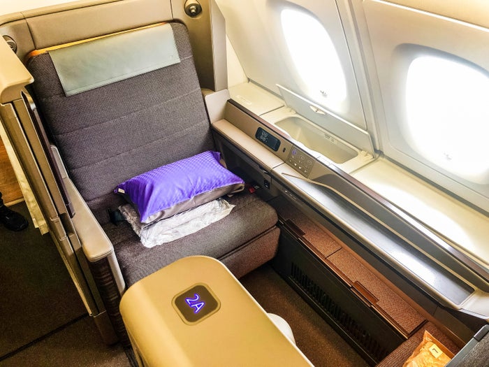 ANA A380 First Class Seat 2A – Front ANA A380 First Class Seat