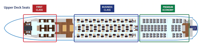ANA A380 Upper Deck Configuration