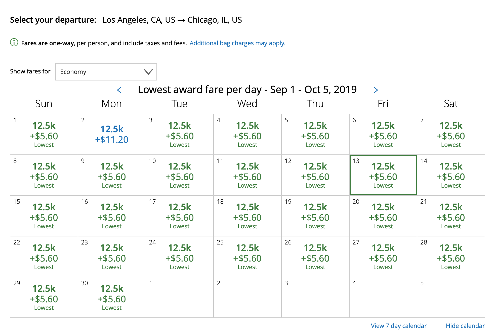 ord to lax one way