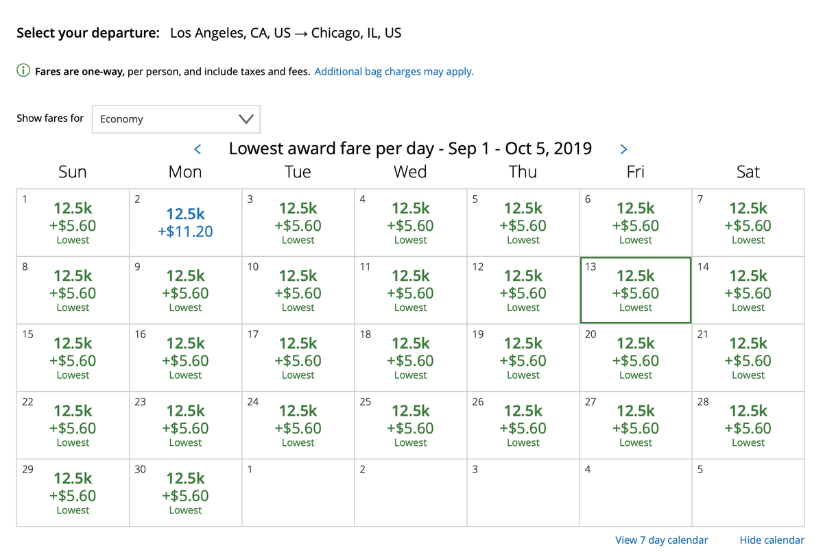 Book United Awards Between LAX and ORD