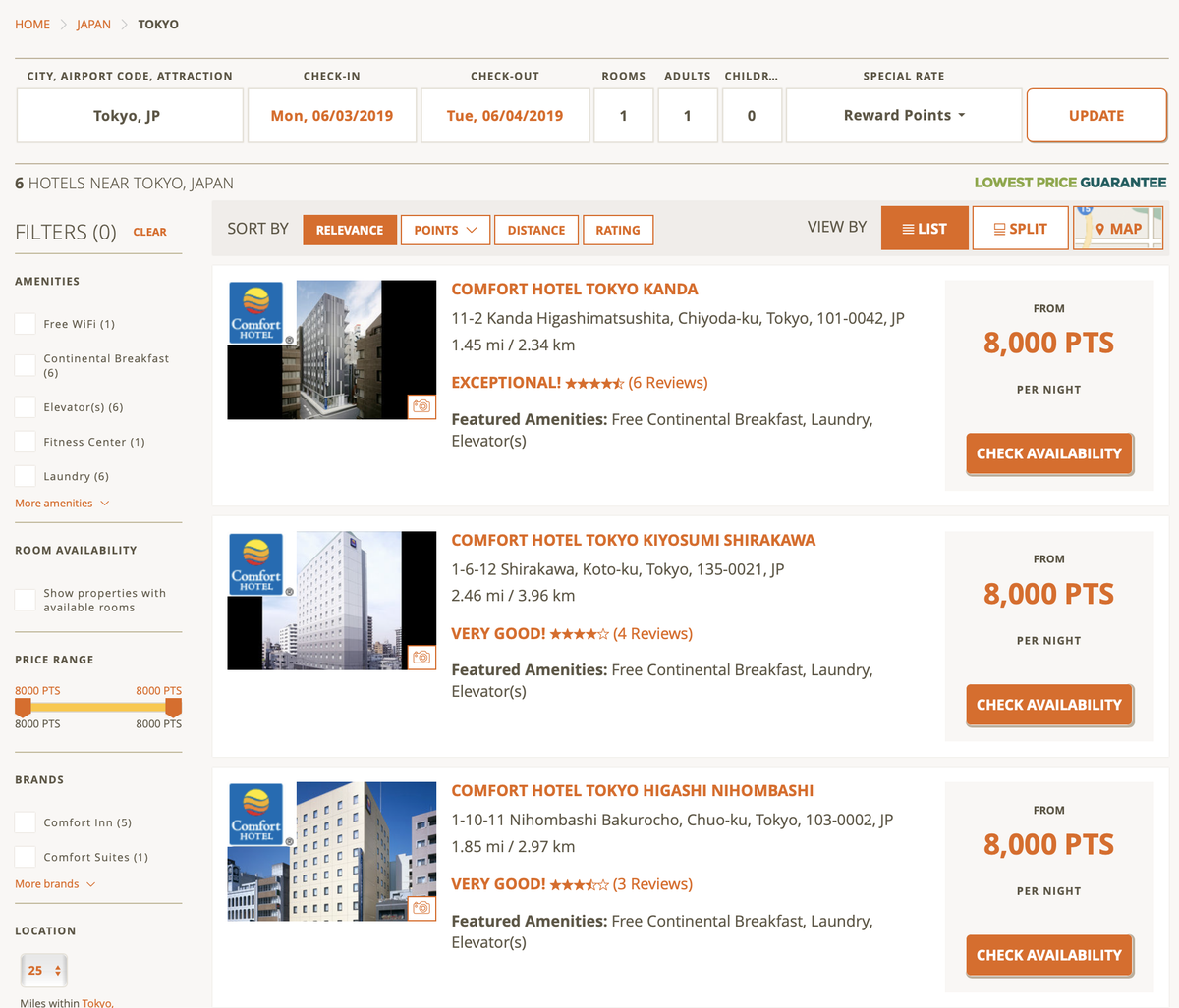 Booking Choice Hotels in Tokyo