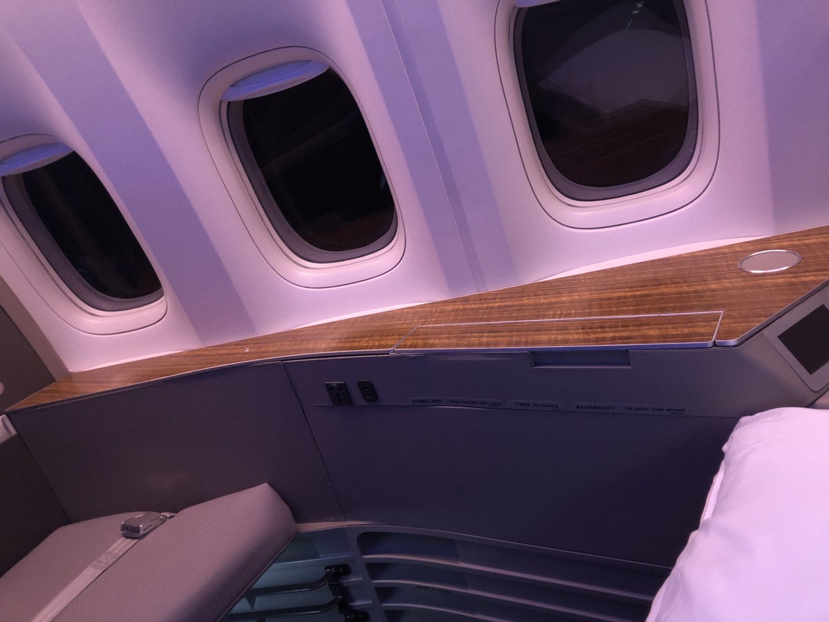 Cathay Pacific 777 first class armrest
