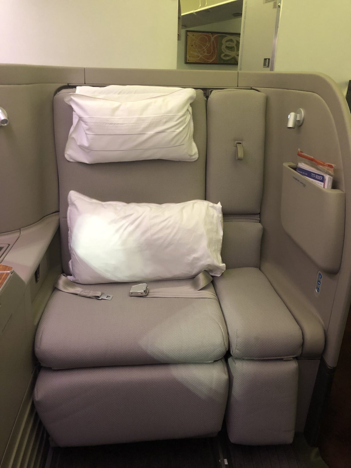 Cathay Pacific 777 first class seat