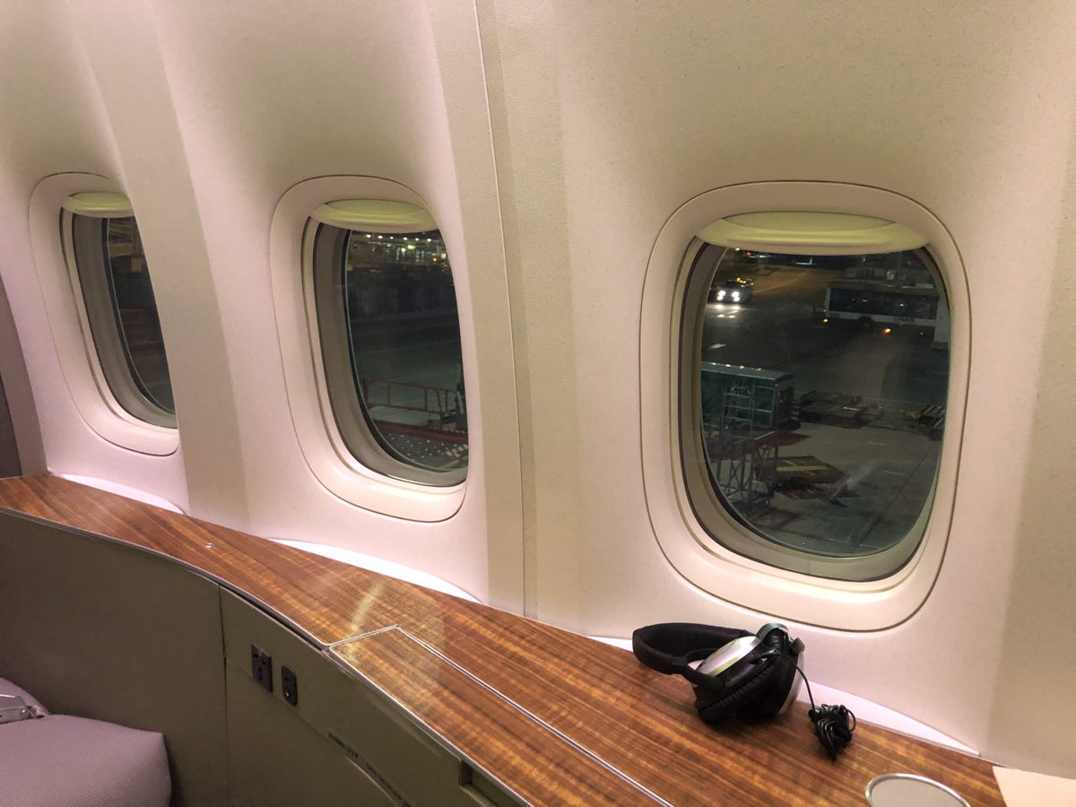 Cathay Pacific 777 first class windows