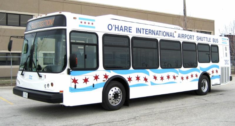 Chicago O Hare Terminal transfer bus