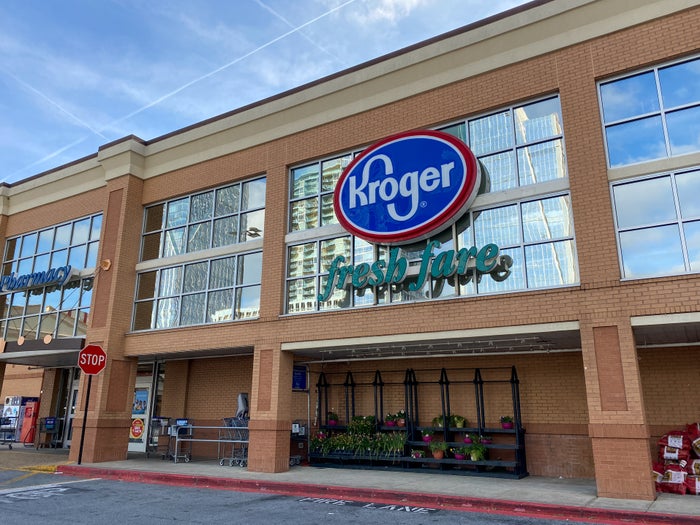 Exterior of Buckhead Kroger grocery store in Atlanta Exterior of Buckhead Kroger grocery store in Atlanta