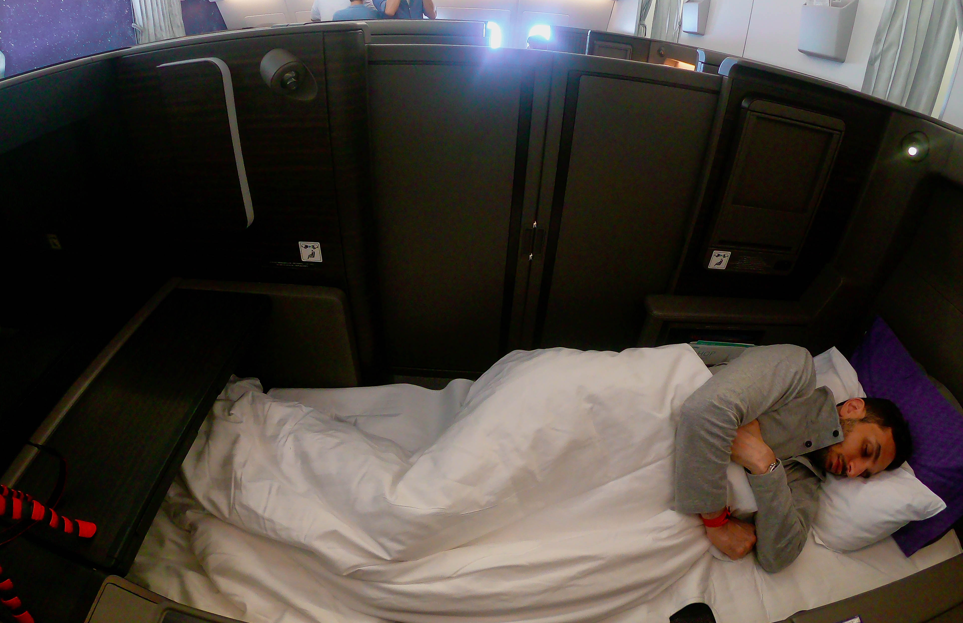 ANA A380 First Class; Flatbed