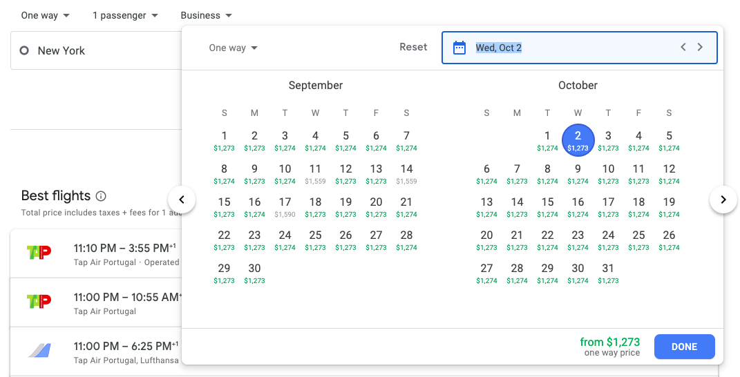 Google Flights Flexible Dates Calendar