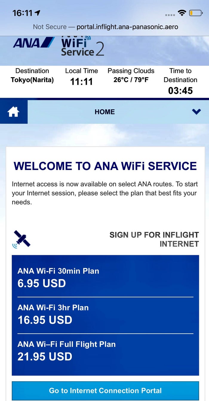WIFI tariff