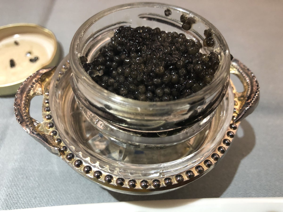 Korean Air first class caviar 3