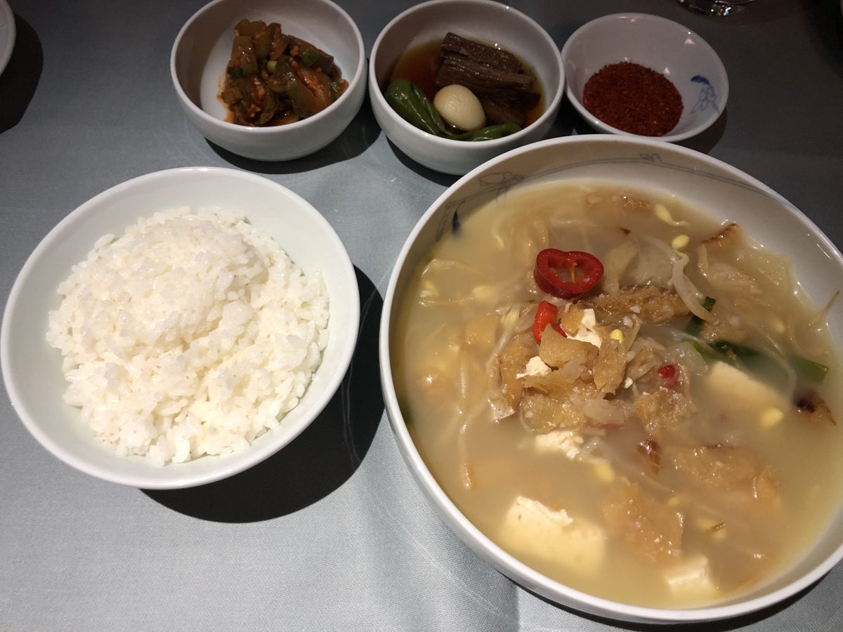 Korean Air first class second meal