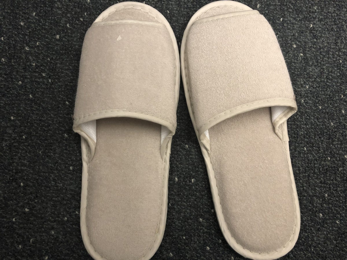 Korean Air first class slippers