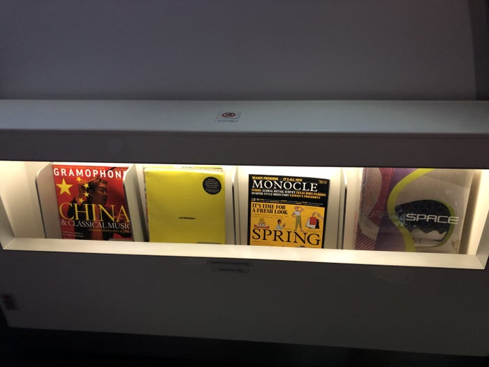 Korean Air in-flight bar literature