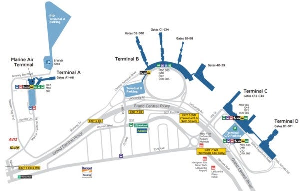 How to Get Between Terminals at LaGuardia Airport in New York [LGA]