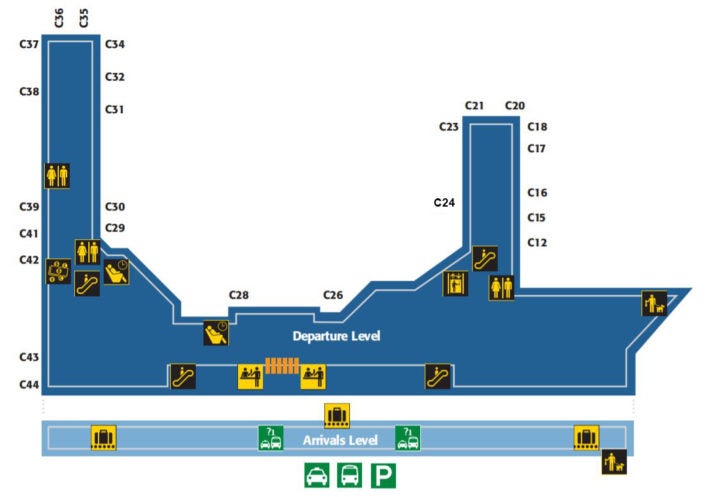 LGA Airport Terminal Map