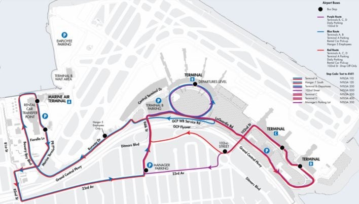 LGA Airport Terminal Map