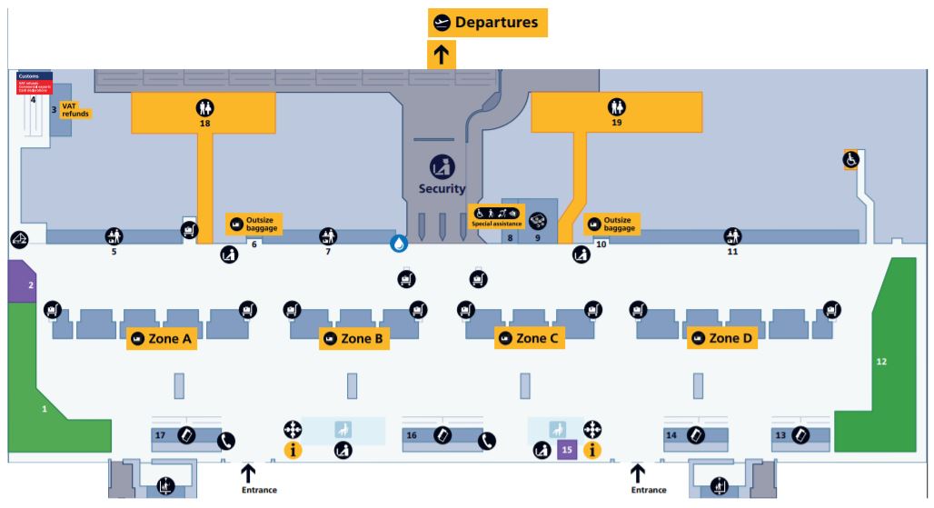 Heathrow New Terminal 2 Map