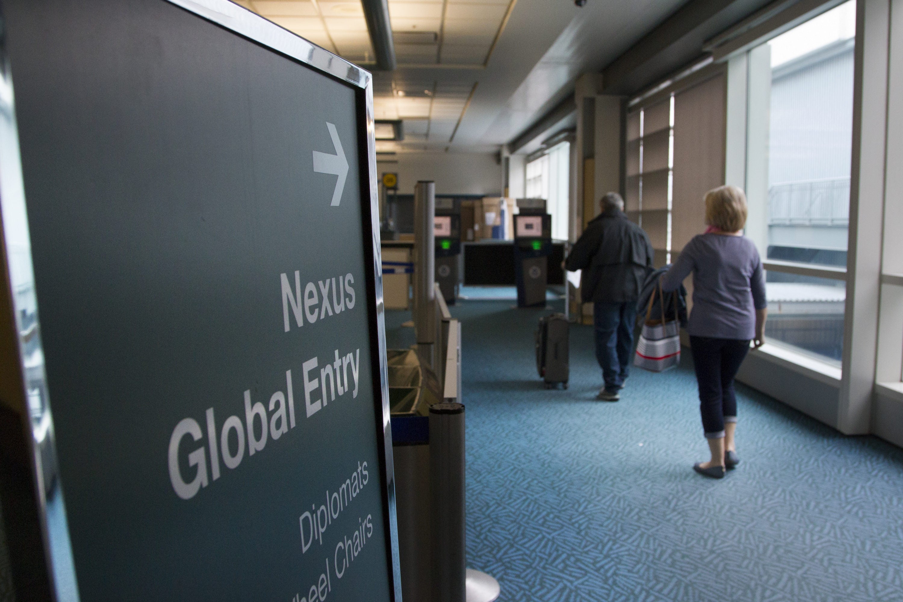 Nexus Global Entry sign at airport