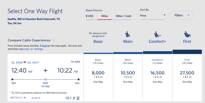 Seattle to Houston with Delta