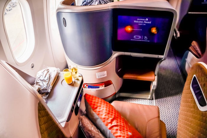 Singapore Airlines B787-10 Regional Business Class Seat