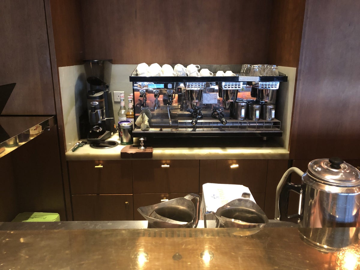 The Pier, First at Hong Kong International Airport dining room espresso machine