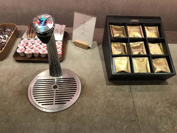 The Pier, First at Hong Kong International Airport tea and filtered water