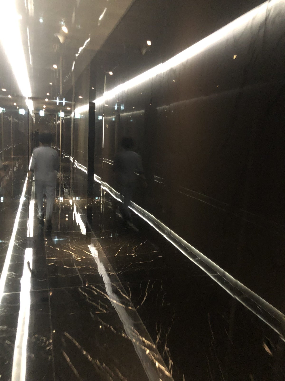The Wing, First at Hong Kong International Airport shower suites and cabanas hallway