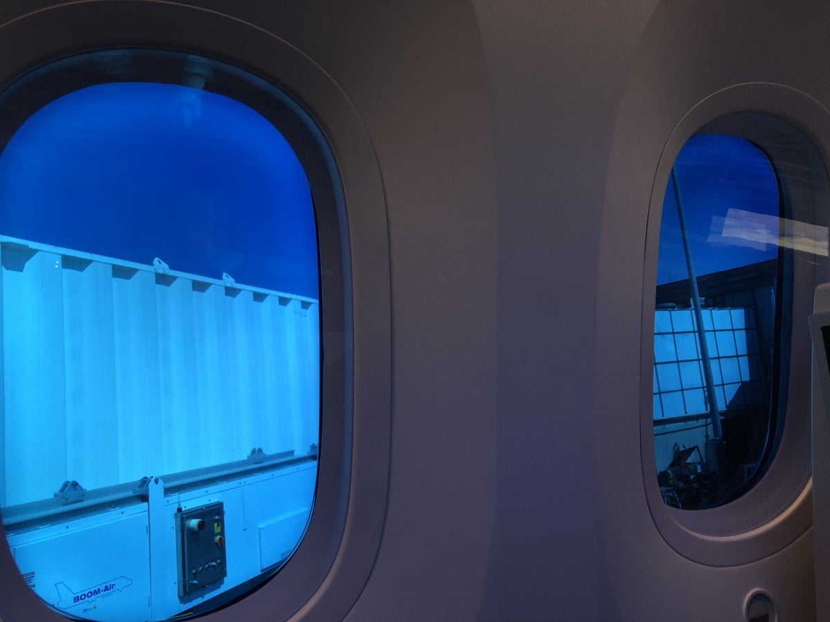 United Polaris 787-10 dimmed windows