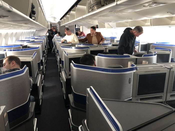 United Polaris 787-10 rear cabin view 1