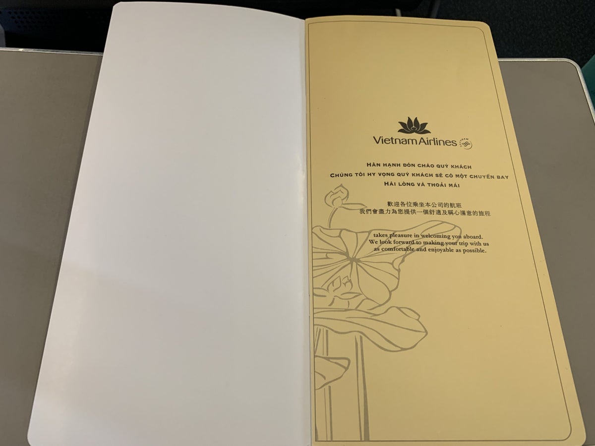 Vietnam Airlines A321 business class title page
