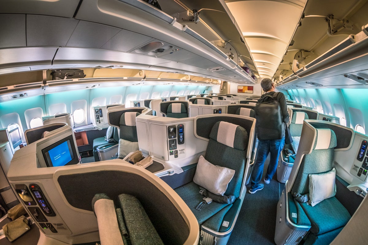 Cathay Pacific Airbus A330 Business Class Cabin