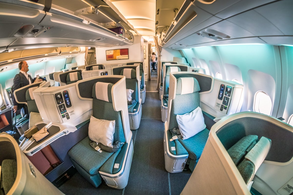 Cathay Pacific Airbus A330 Business Class Cabin