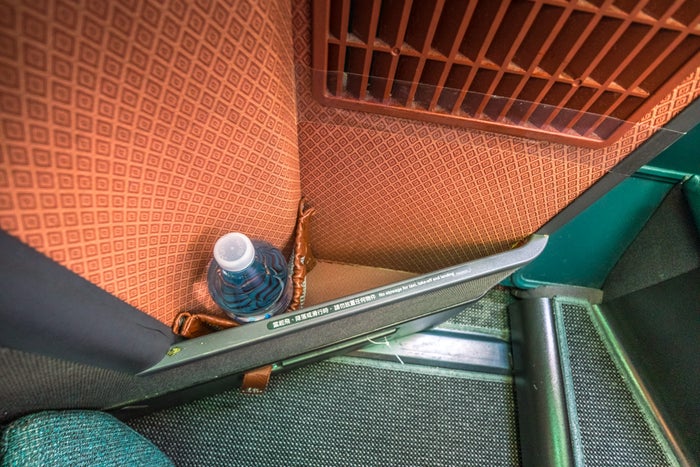 Cathay Pacific Airbus A330 Business Class Storage