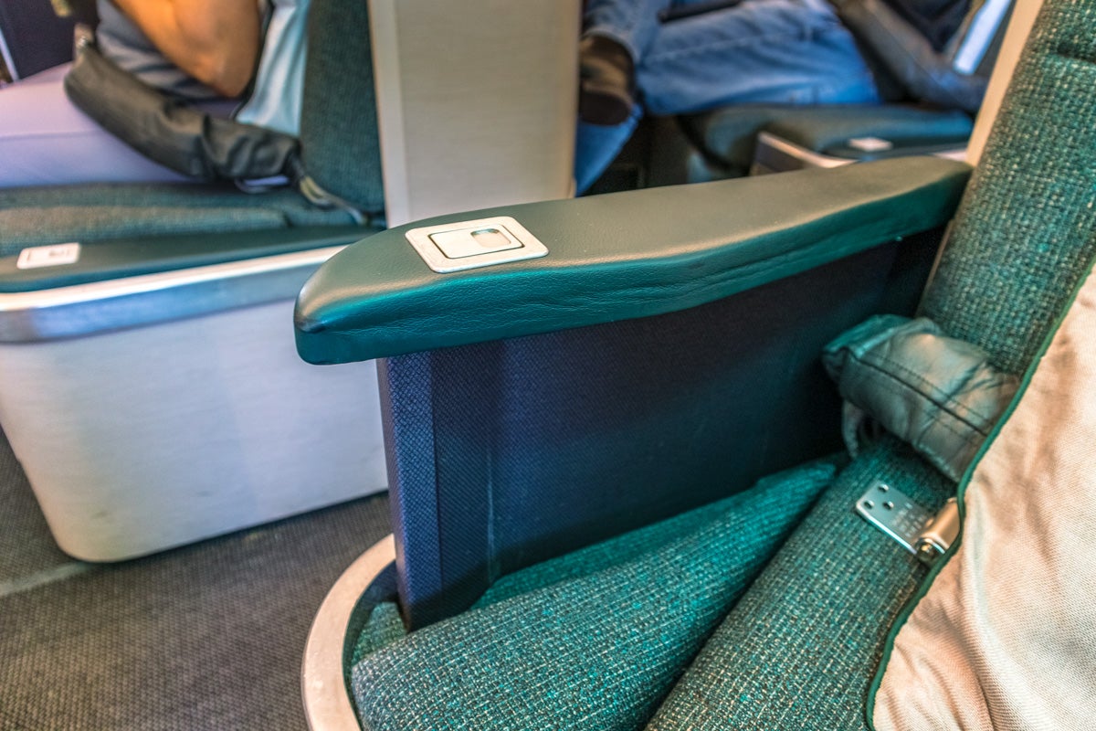Cathay Pacific Airbus A330 Business Class Armrest